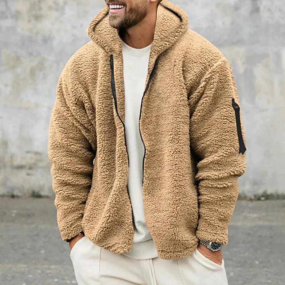 Praktische Fleecejacke Herren Sportlich