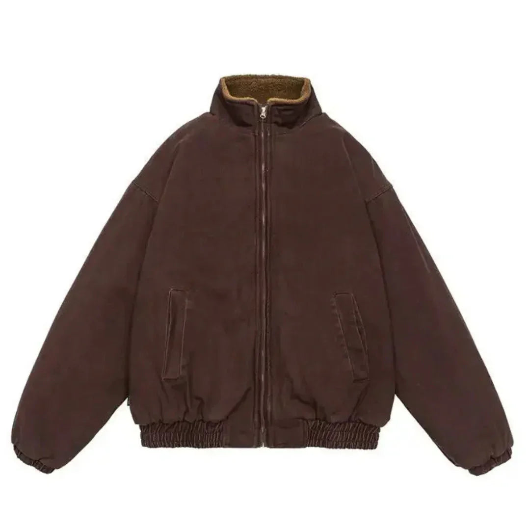 Herren Winterjacke Reißverschluss Modern - IdealeKleiden