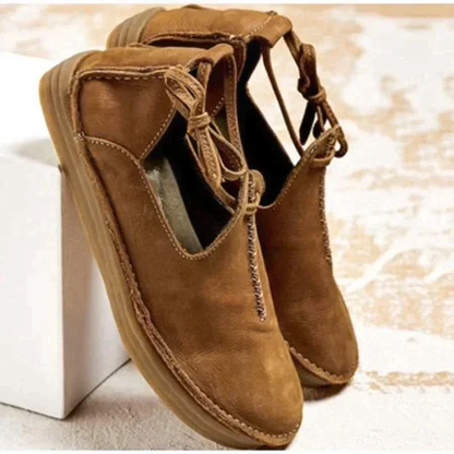 Herbstliche Lederstiefel Damen