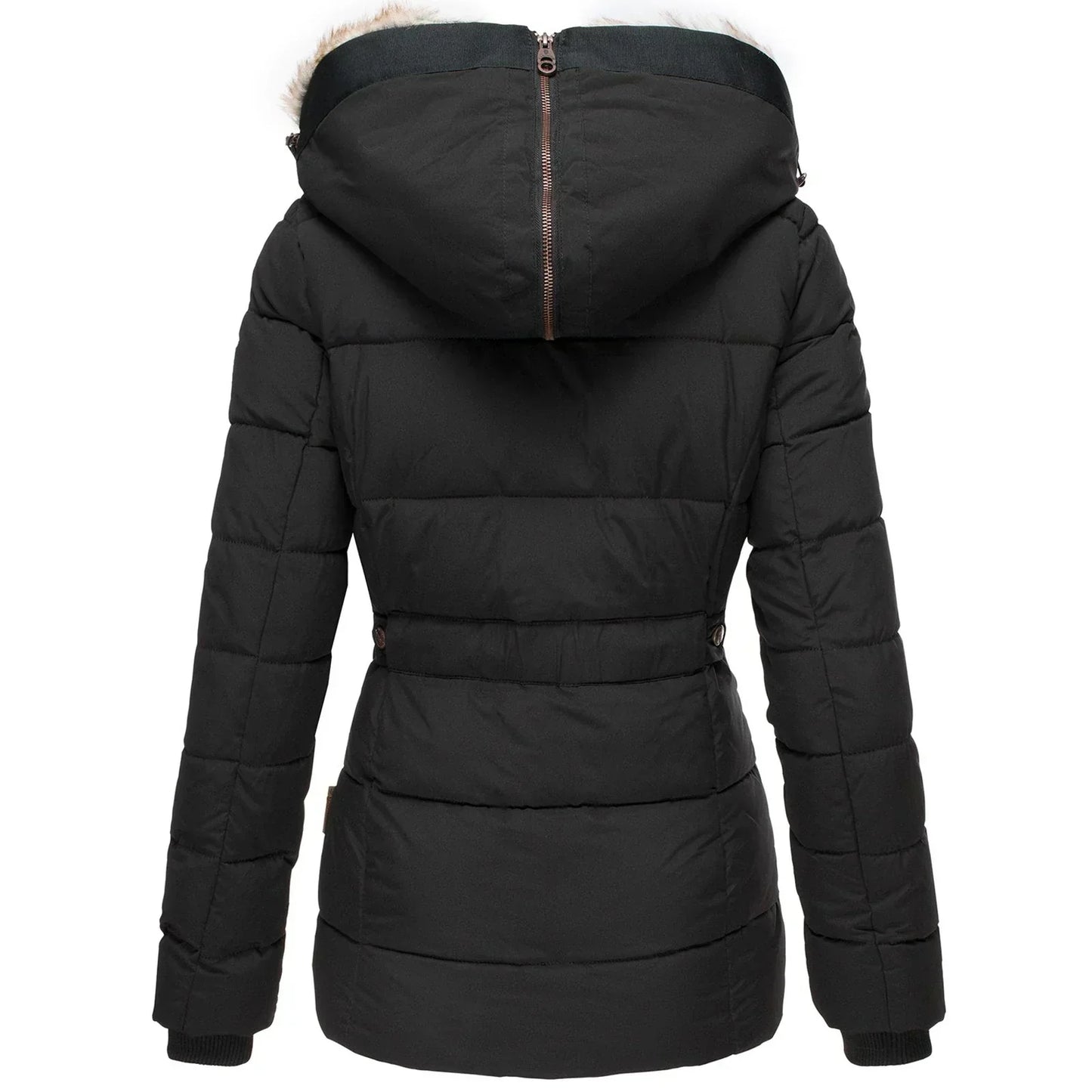 Wintermantel Damen Kunstfell Mantel - IdealeKleiden