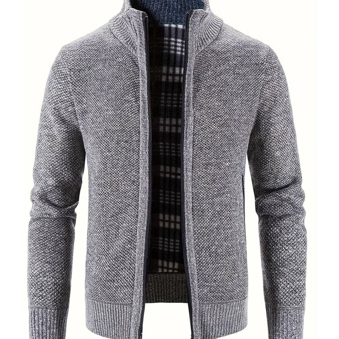 Herren Strickweste Offen Modern