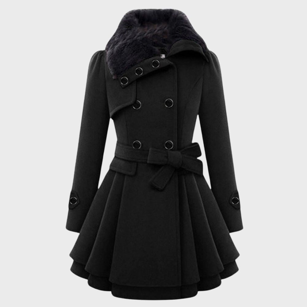 Elegantes Damen Mantelkleid Elsa Stil