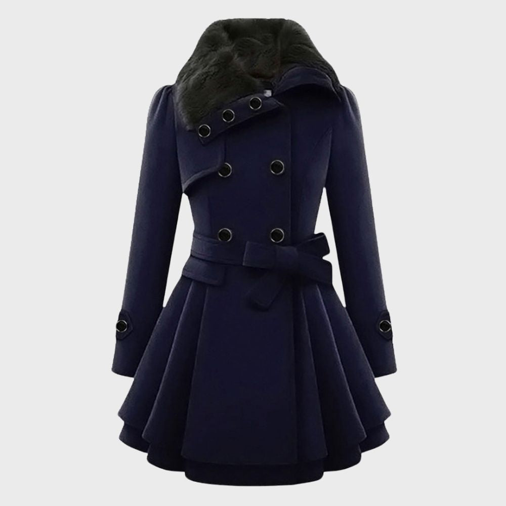 Elegantes Damen Mantelkleid Elsa Stil