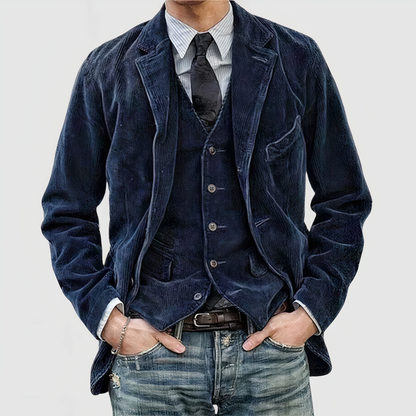 Bequeme Cordjacke Lässig Stil