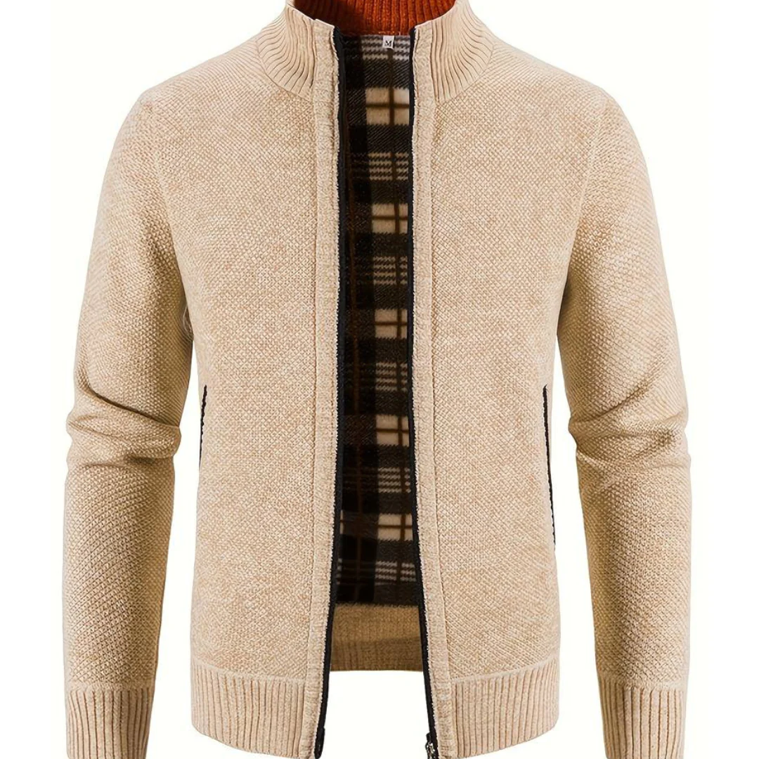 Herren Strickweste Offen Modern