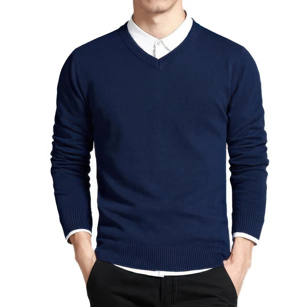 Herren Pullover V-Ausschnitt Elegantes Design