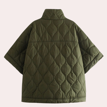 Damen Winterjacke Leicht Kurzarm Steppjacke - IdealeKleiden