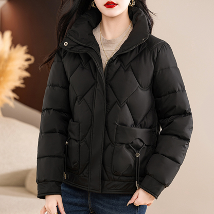 Elegante Damenwinterjacke Luxus Qualität