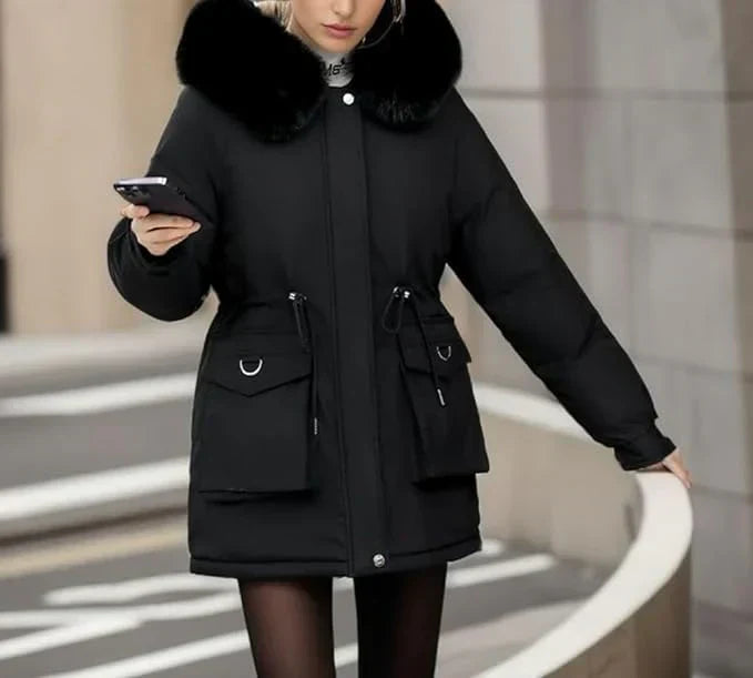 Warme Damen Winterjacke Atmungsaktiv