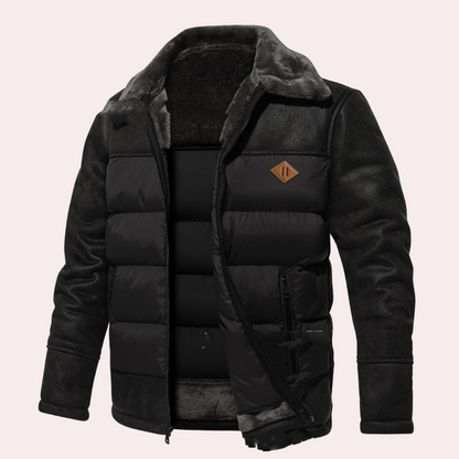 Kunstleder Kleid Steppung Plüsch Fleece Innenfutter