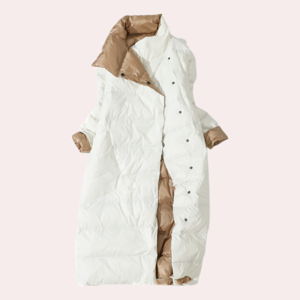 Damen Winterjacke Daunenwarm mit Hochem Kragen