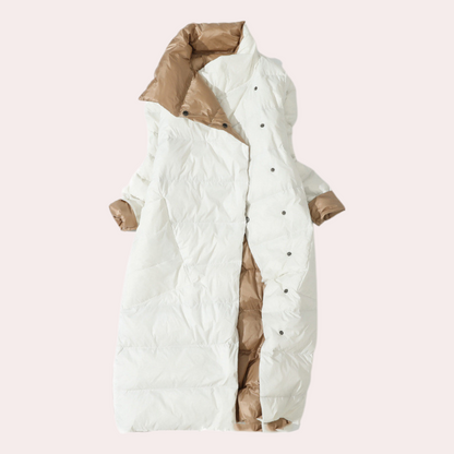 Damen Winterjacke Daunenwarm mit Hochem Kragen