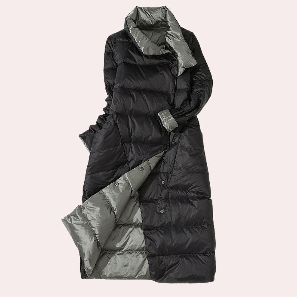 Damen Winterjacke Daunenwarm mit Hochem Kragen