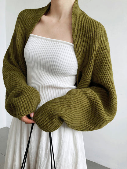 Damen Cardigan Strick Weich Langärmlig