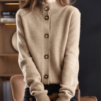 Damen Strickjacke Lässig Langarm