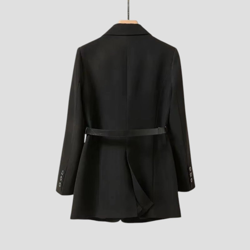 Elegante Damenblazer mit Gürtel - IdealeKleiden