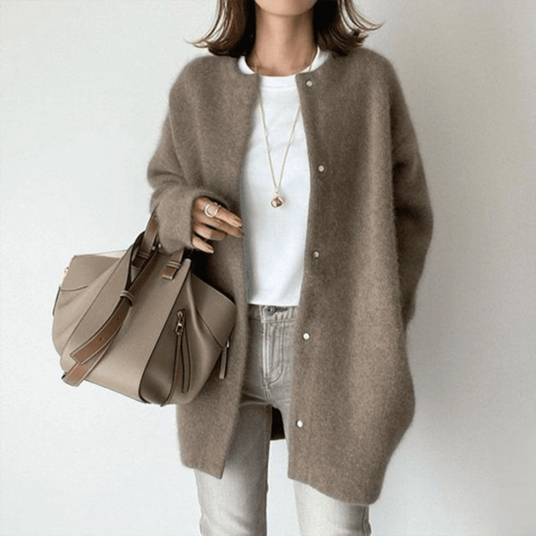 Damen Cardigan Weich Modisch - IdealeKleiden