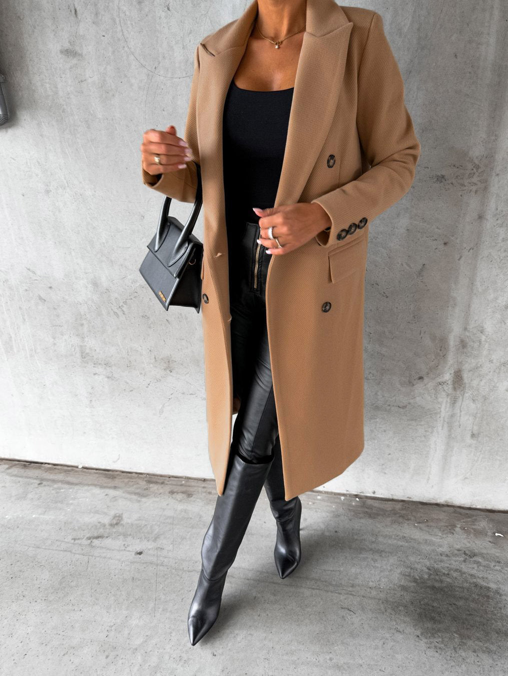 Lange Damenjacke Elegant Bequem - IdealeKleiden