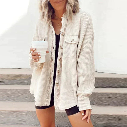 Bequemer Cardigan Mit Knöpfen Down Füllung