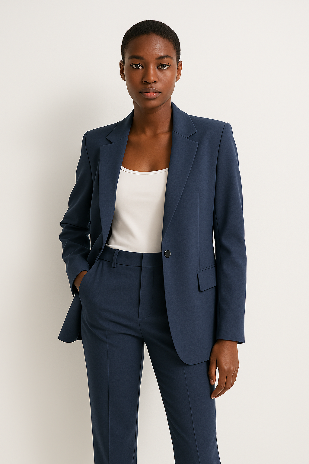 Stylische Damenanzug Blazer Hosen Set - IdealeKleiden