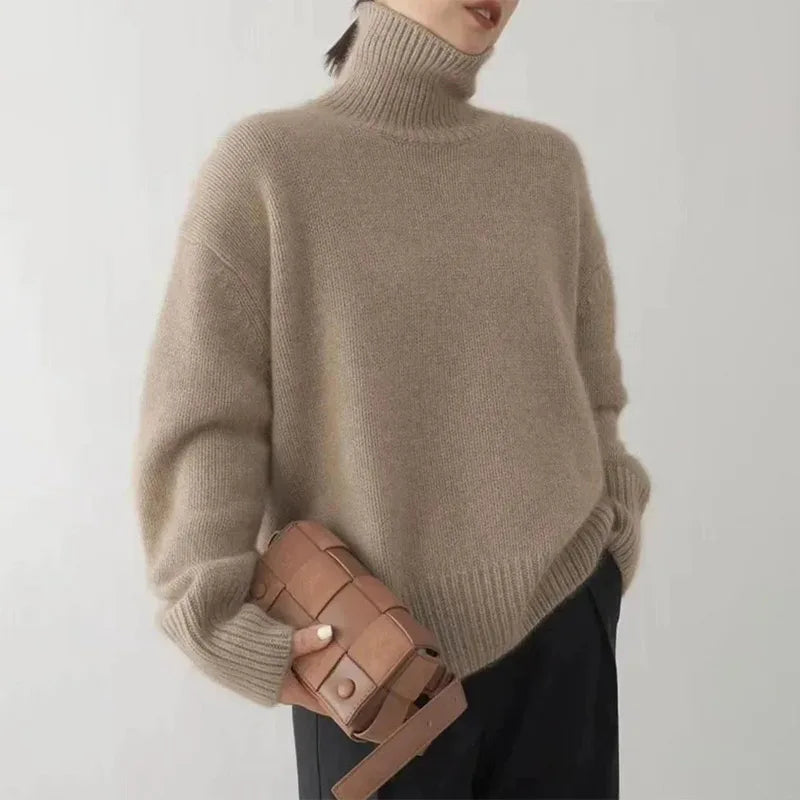 Weiche Rollkragenpullover Damen
