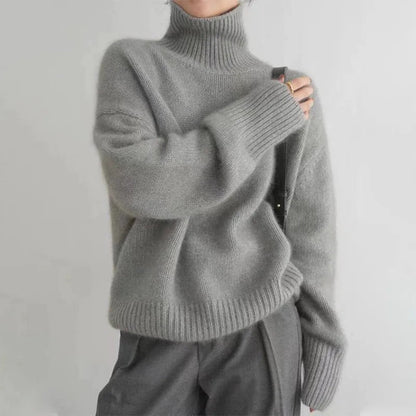 Weiche Rollkragenpullover Damen