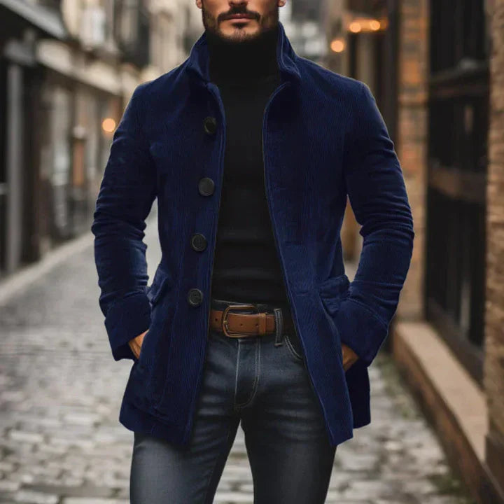 Eline - Cord-Manteljacke Hochkragen Damen