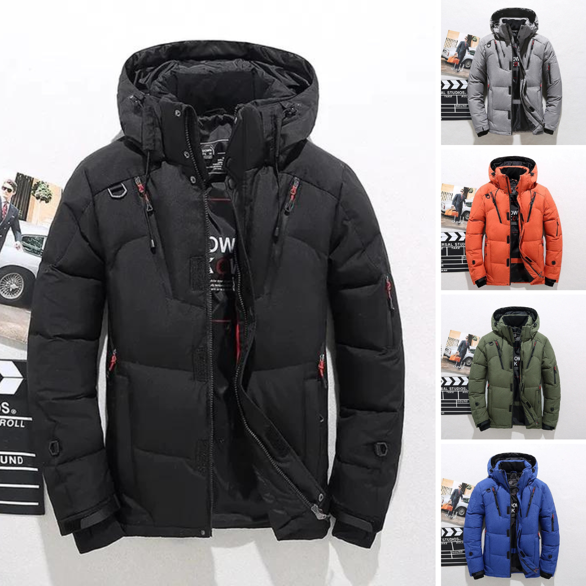 Warme Daunenjacke Premium Wintermantel - IdealeKleiden