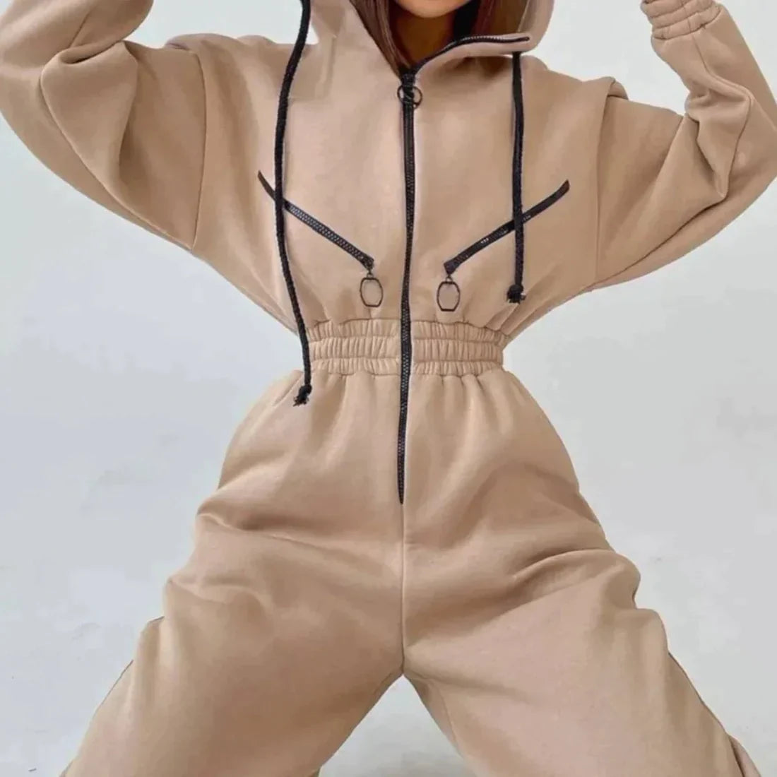 Weiche Damen-Overall Fleece