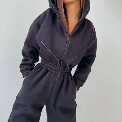 Weiche Damen-Overall Fleece