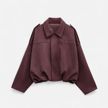 Elegante Damen Wildleder Jacke Trendy