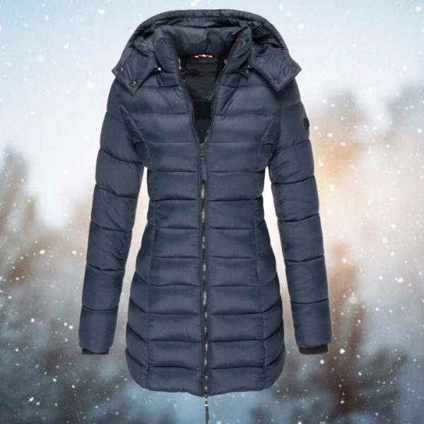 Lange Steppjacke Elisa - Damen Wintermantel - IdealeKleiden