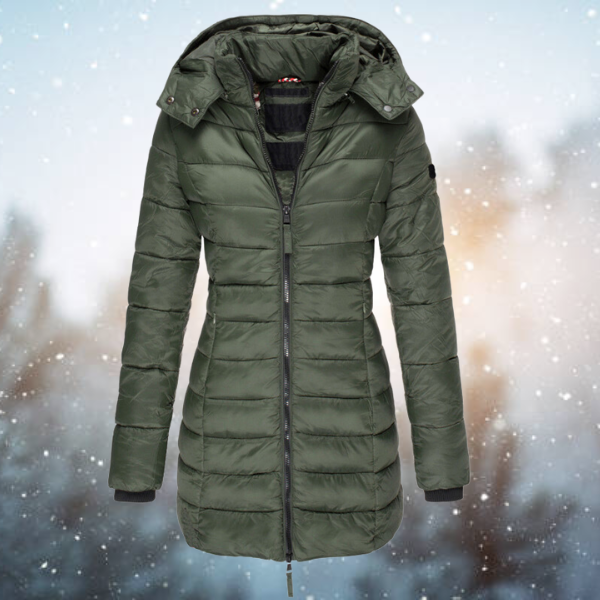 Lange Steppjacke Elisa - Damen Wintermantel