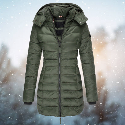 Winterjacke Damen Daunenfutter Kapuze