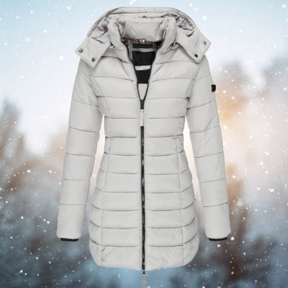 Lange Steppjacke Elisa - Damen Wintermantel