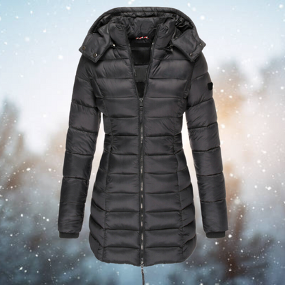 Lange Steppjacke Elisa - Damen Wintermantel