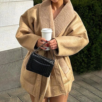 Winter Lederjacke Trendy Style
