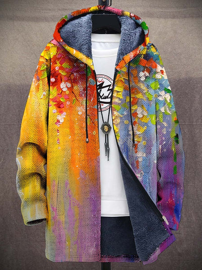 Farbenfrohe Strickjacke Modern Künstler Design