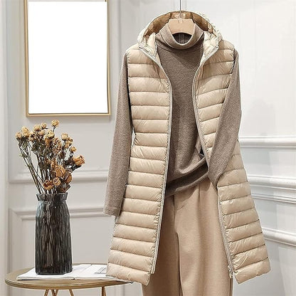 Stilvoller Wintermantel Damen | Gemütlicher Steppmantel mit Weicher Kapuze
