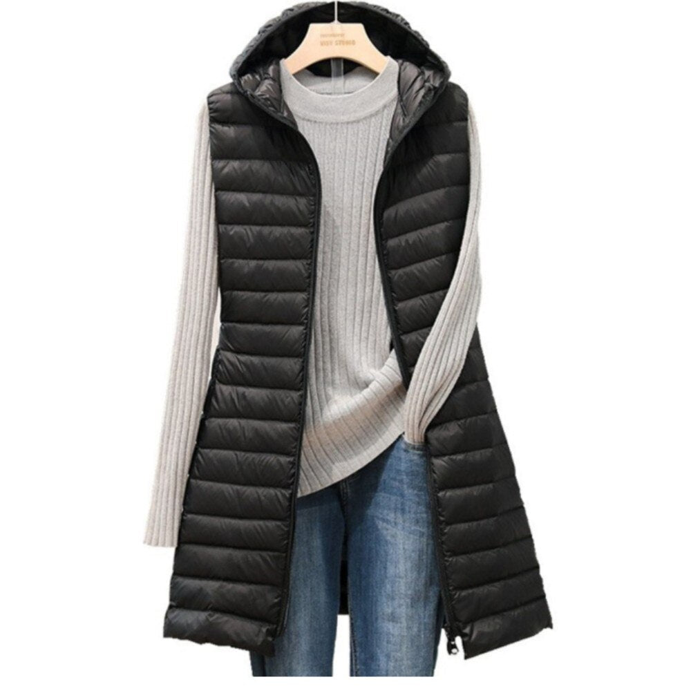 Stilvoller Wintermantel Damen | Gemütlicher Steppmantel mit Weicher Kapuze