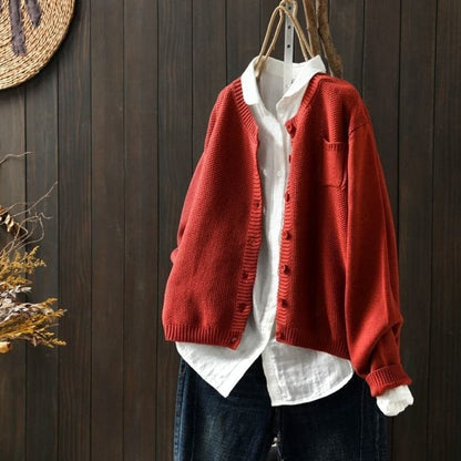 Weicher Cardigan Strick Oversized Bequem