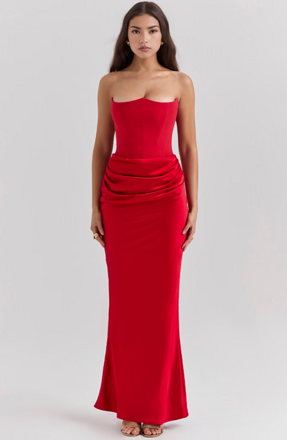 Elegantes Langkleid für Damen Hochzeit Gäste