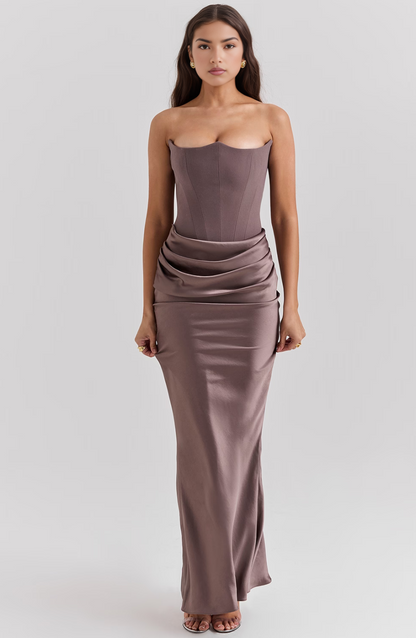 Elegantes Langkleid für Damen Hochzeit Gäste