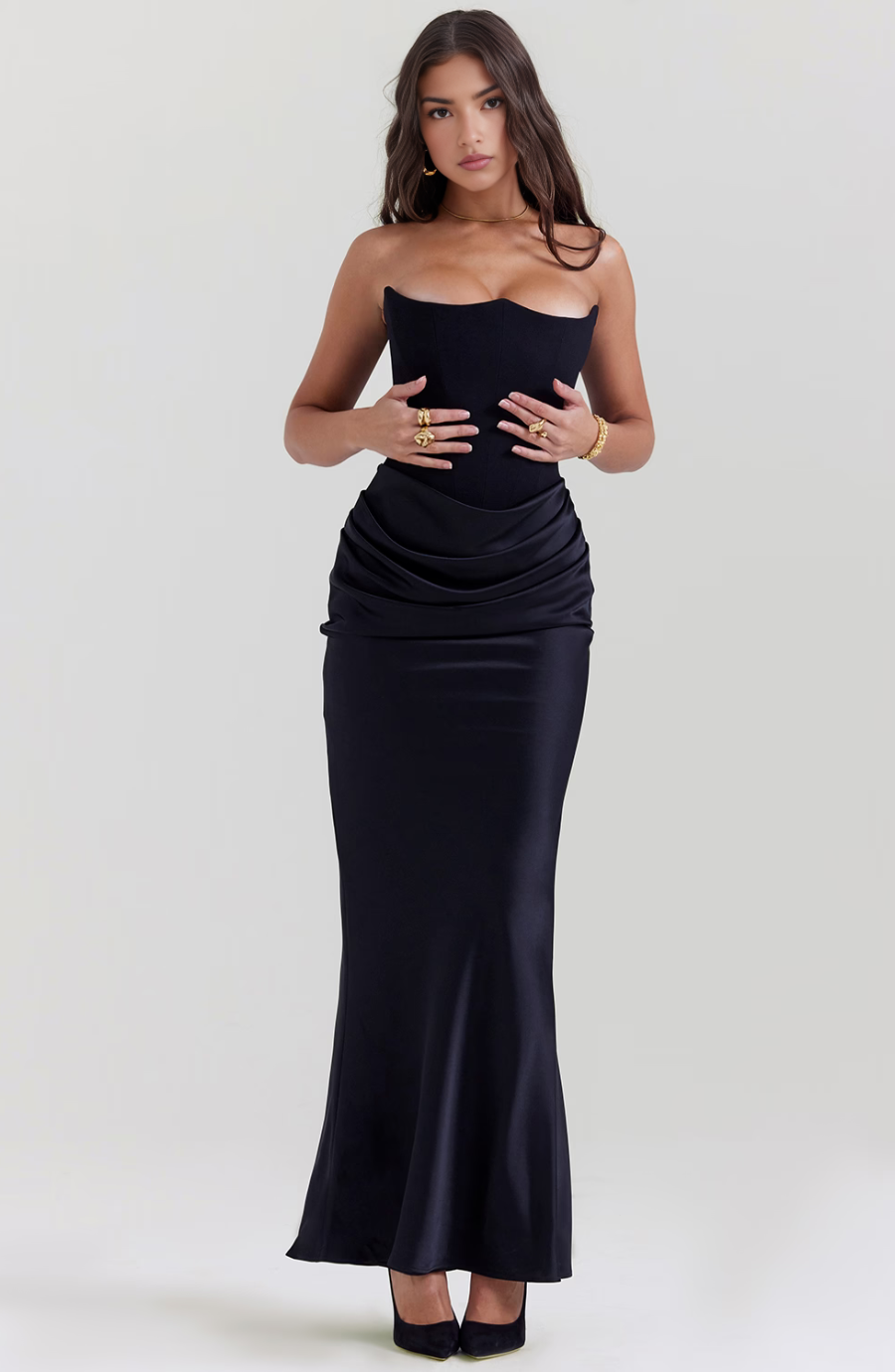 Elegantes Langkleid für Damen Hochzeit Gäste