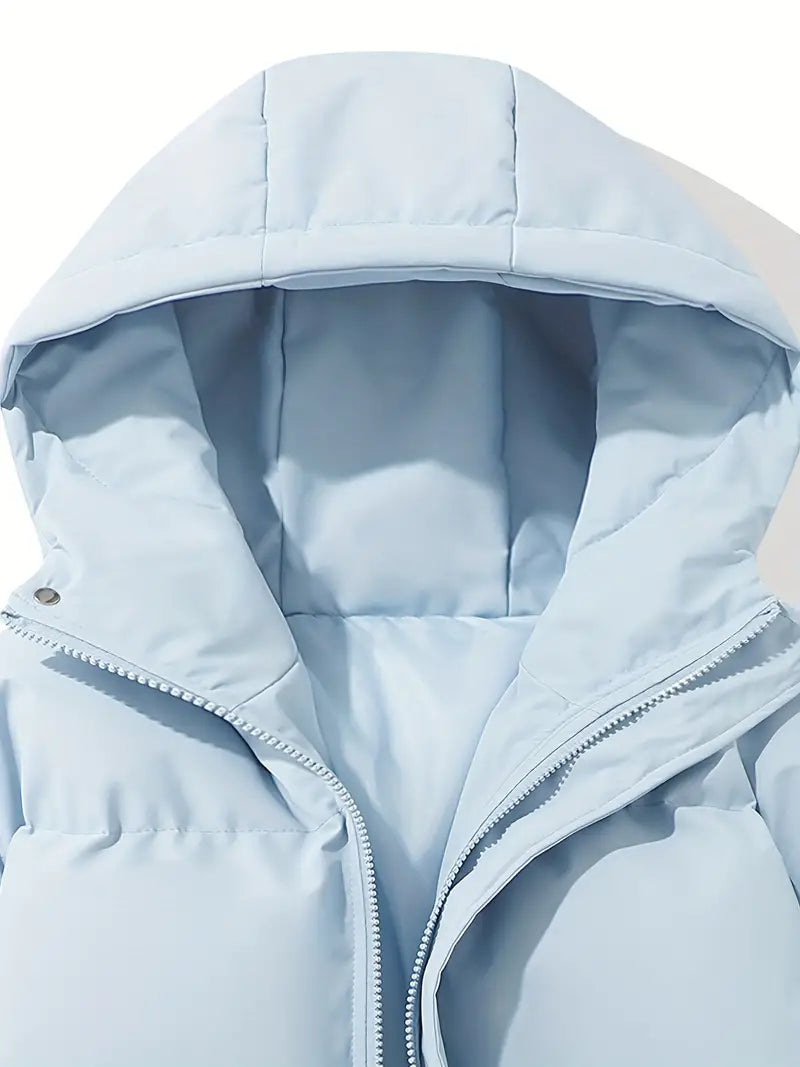 Frauen Steppjacke Kapuze Warm - IdealeKleiden