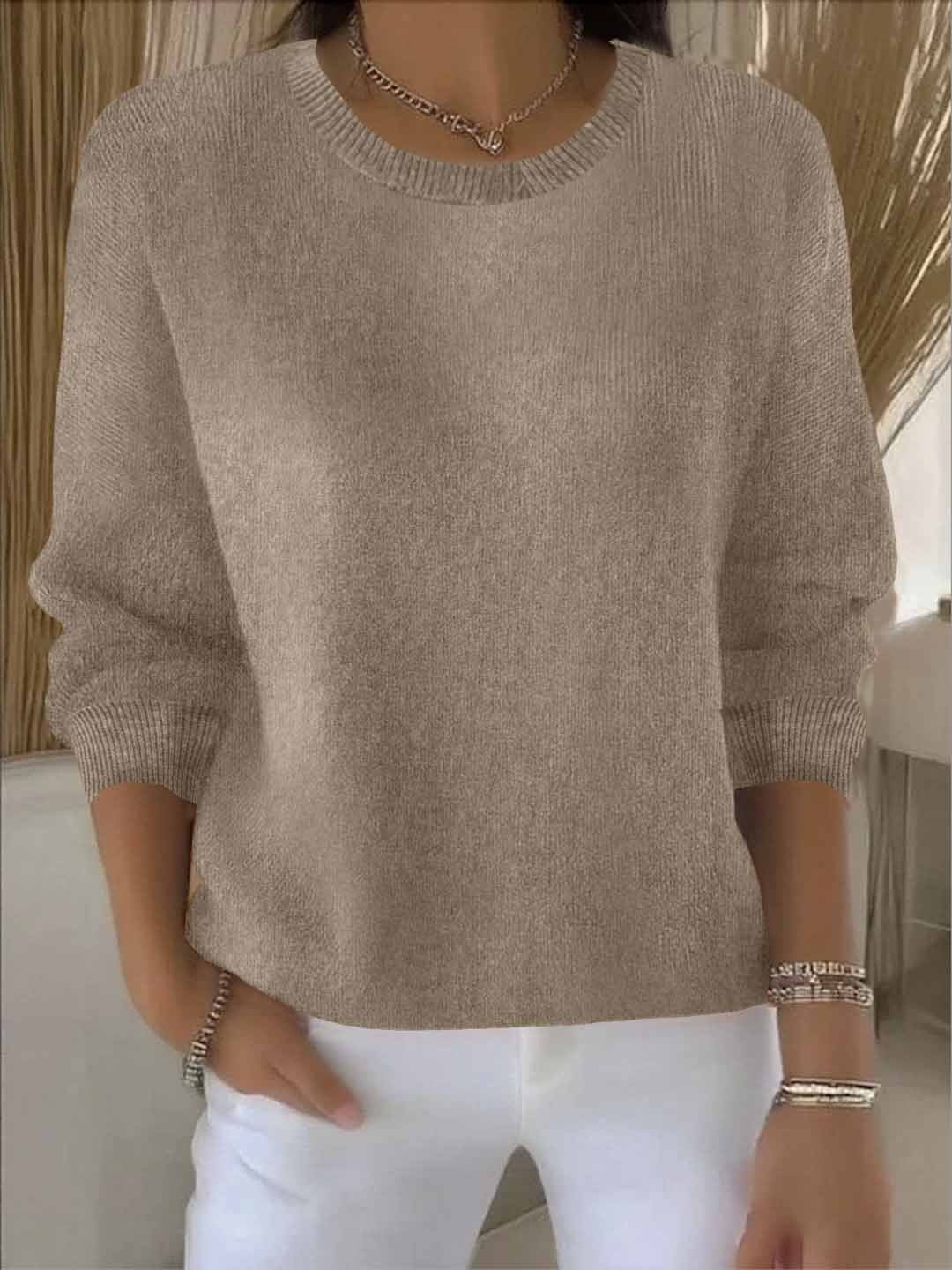 Damen Strickpullover Warm Weich Winter
