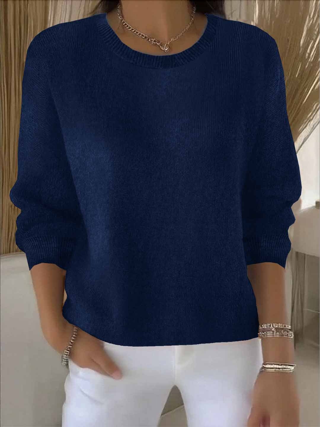 Damen Strickpullover Warm Weich Winter