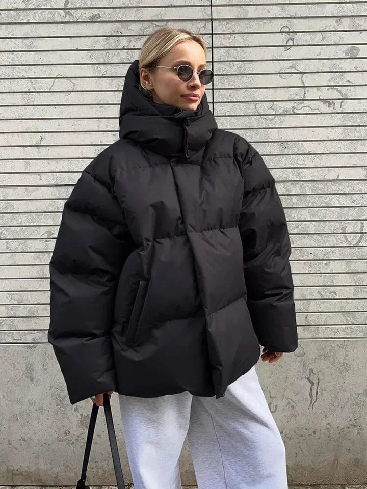 Übergroße Damen Pufferjacke Warm & Stilvoll