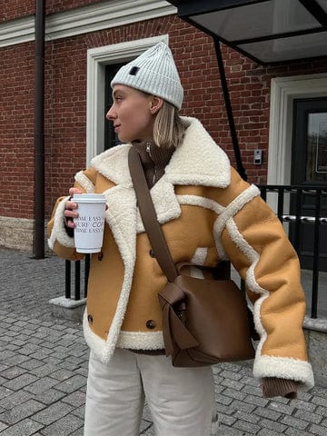 Damen Wintermantel Übergroß, Warm & Stilvoll
