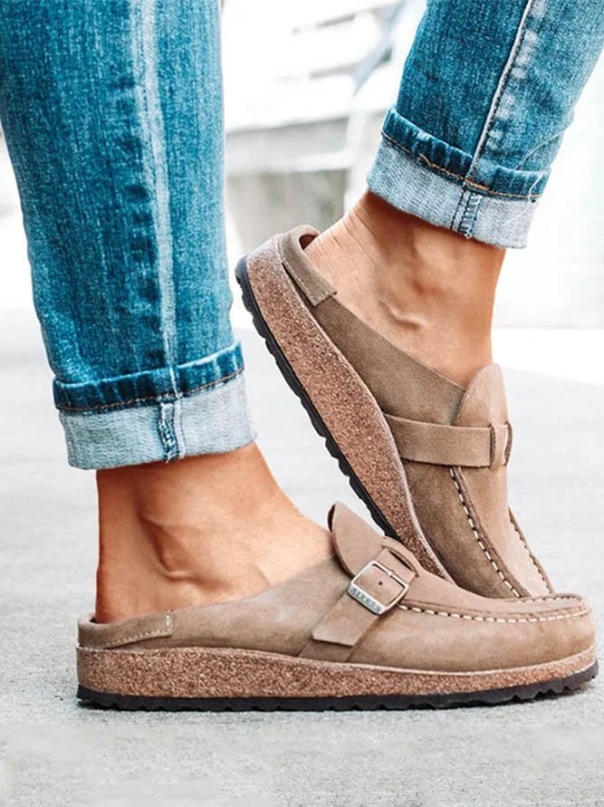 Emma - Bequeme Slipper Sandale Damen - IdealeKleiden